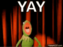 Yay Kermit The Frog GIF - Yay Kermit The Frog Muppets GIFs