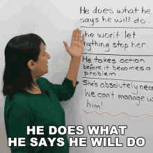 He Does What He Says He Will Do Rebecca GIF - He Does What He Says He Will Do Rebecca Engvid GIFs