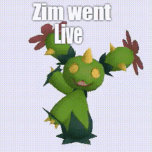 Zim Went Live Zimnex GIF - Zim Went Live Zimnex Go Live Zim GIFs
