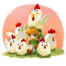 Chickens GIF - Chickens Link Anime GIFs