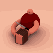 bread illustration c4d animation character