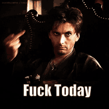 Fuck Today GIF - Fuck Today Middle Finger Flip Off GIFs