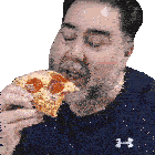 Eating A Pizza Chris Frezza Sticker - Eating A Pizza Chris Frezza Take A Bite Stickers