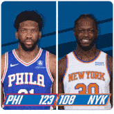 Philadelphia 76ers (123) Vs. New York Knicks (108) Post Game GIF - Nba Basketball Nba 2021 GIFs