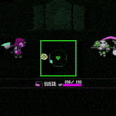 a video game screen shows a character called susie