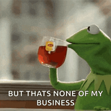 Kermit Sipping Tea GIF - Kermit Sipping Tea Drink Up GIFs