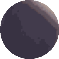 a pixel art drawing of a purple sphere with a white background