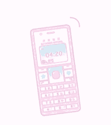 phone ring alarm pink kawaii