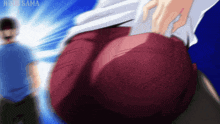 a blurry picture of a person 's butt with the word houssama in the upper right corner