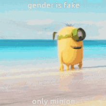 Gender Is Fake Only Minion GIF - Gender Is Fake Only Minion Minions GIFs