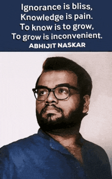 abhijit naskar naskar knowledge is pain growth growth mindset
