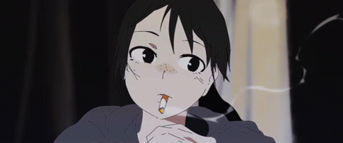 Anime Anzu Futaba Smoke GIF | GIFDB.com