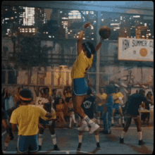 dunking basketball basketball player retro airwalk