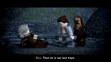 Lego Star Wars Rey GIF - Lego Star Wars Rey Then He Is Our Last Hope GIFs