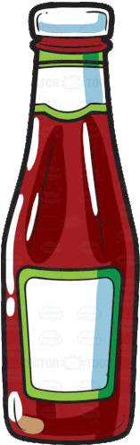 Ketchup Bottle Sticker - Ketchup Bottle Brucedog Stickers
