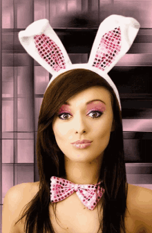 girl bunny happy easter