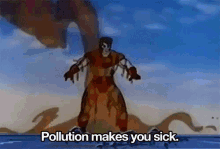 captain planet pollution sick