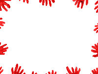 Omori Red Hands Sticker - Omori Red Hands Red Stickers
