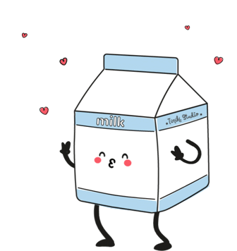 Kawaii Milk Lover Sticker