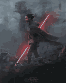 a poster for the movie star wars the rise of sky walker