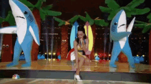 Super Bowl 49 Katy Perry Dancing Sharks! GIF - Katy Perry GIFs