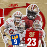 San Francisco 49ers (23) Vs. Los Angeles Rams (9) Fourth Quarter GIF - Nfl National Football League Football League GIFs