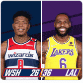 Washington Wizards (26) Vs. Los Angeles Lakers (36) First-second Period Break GIF - Nba Basketball Nba 2021 GIFs