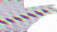 a white background with a rainbow colored stripe on it