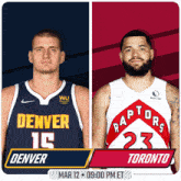 Denver Nuggets Vs. Toronto Raptors Pre Game GIF - Nba Basketball Nba 2021 GIFs