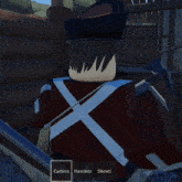 a video game character is holding a shovel and hammer