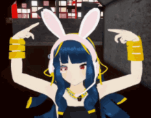 bunny girl bunny headset anime vtuber anime girl