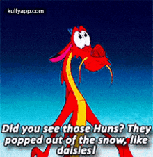 Did You See Those Huns? Theypopped Out Of The Snow, Likedaisies!.Gif GIF