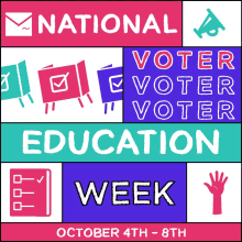 National Voter Education Week Oct4 GIF - National Voter Education Week Oct4 Oct8 GIFs