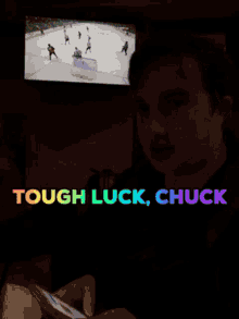 michael michael marcu tough luck chuck watching hockey