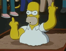 F*ck You! GIF - The Simpsons Homer Quicksand GIFs