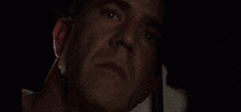 a close up of a man 's face with the words i 'm not ready written below him