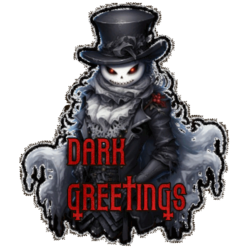 Dark Greetings Gothic Sticker - Dark Greetings Gothic Stickers