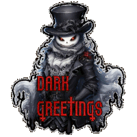 Dark Greetings Gothic Sticker