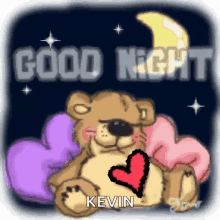 Good Night Bear GIF - Good Night Bear Moon GIFs