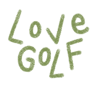 the word love is written in green letters