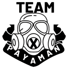 team payaman gas mask logo glitch