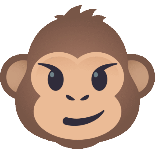 Smirking Monkey Monkey Sticker - Smirking Monkey Monkey Joypixels Stickers