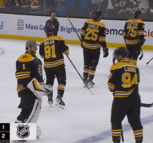 Boston Bruins Jeremy Swayman GIF - Boston Bruins Jeremy Swayman Jakub Lauko GIFs