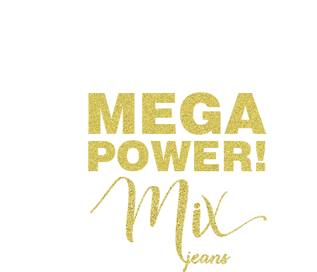 Mix Jeans Mega Power Sticker - Mix Jeans Mega Power Logo Stickers