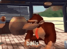 Donkey Kong Balls GIF - Donkey Kong Balls GIFs