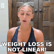 Weight Loss Is Not Linear Tiffany Henriques GIF - Weight Loss Is Not Linear Tiffany Henriques Your Weight Fluctuates GIFs
