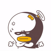 duck white cute outrage angry