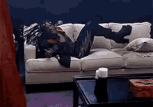 Yo Couch GIF - Dave Chappelle Footwork Excited GIFs