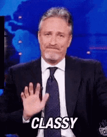Classy Jon Stewart GIF - Classy Jon Stewart Sarcasm GIFs