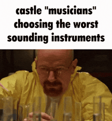 Castle Castle Make And Play GIF - Castle Castle Make And Play Castle Musicians Choosing The Worst Sounding Instruments GIFs